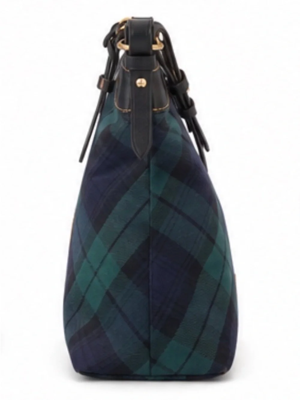Dooney & Bourke Black Watch Plaid Hobo Bag - Green/Blue NEW WITHOUT TAG